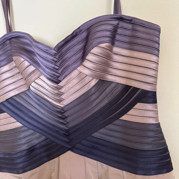BCBG Maxazria Hana Strapless Corset Top Dress - Image 4