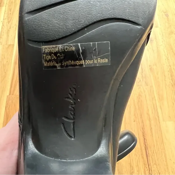 Clarks Bendables Black Leather Comfort Heels | Women’s 8M - Image 8