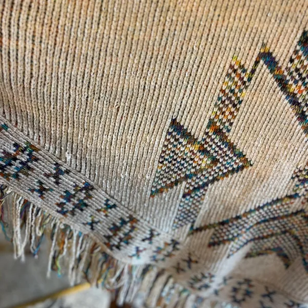 Multicolor Aztec Fringe Poncho Sweater Size undefined - Image 9