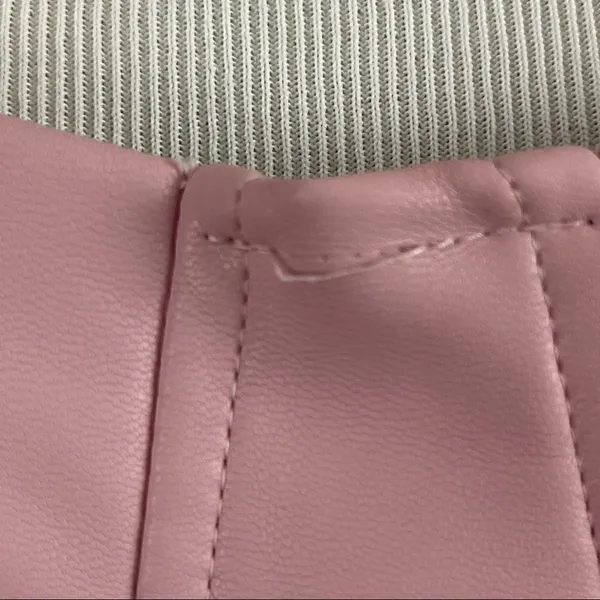 ASOS Parisian Bubblegum Pink Vegan Leather Bustier Sheer Sleeve Top 10 - Image 6