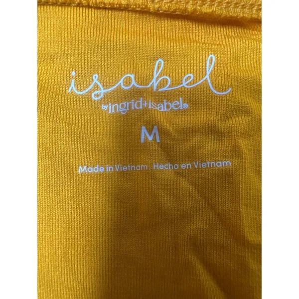 Isabel by Ingrid & Isabel Maternity Tube Top Mustard Yellow Strapless Cinched M - Image 4