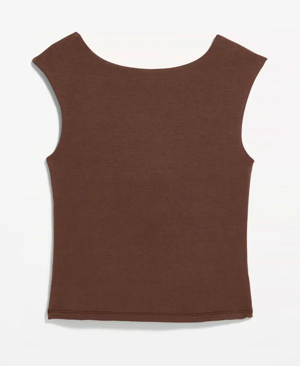 Old Navy Cap-Sleeve Tie-Back Top - Image 3