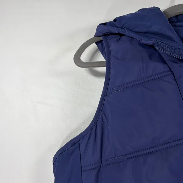 Avia Womens Navy Blue Hooded Puffer Vest XL 16-18 Full Zip Quilted Layering - Image 9
