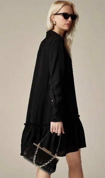 J. Crew Women’s Amelia Popover Shirtdress in drapey viscose twill Size XS #CF660 - Image 2