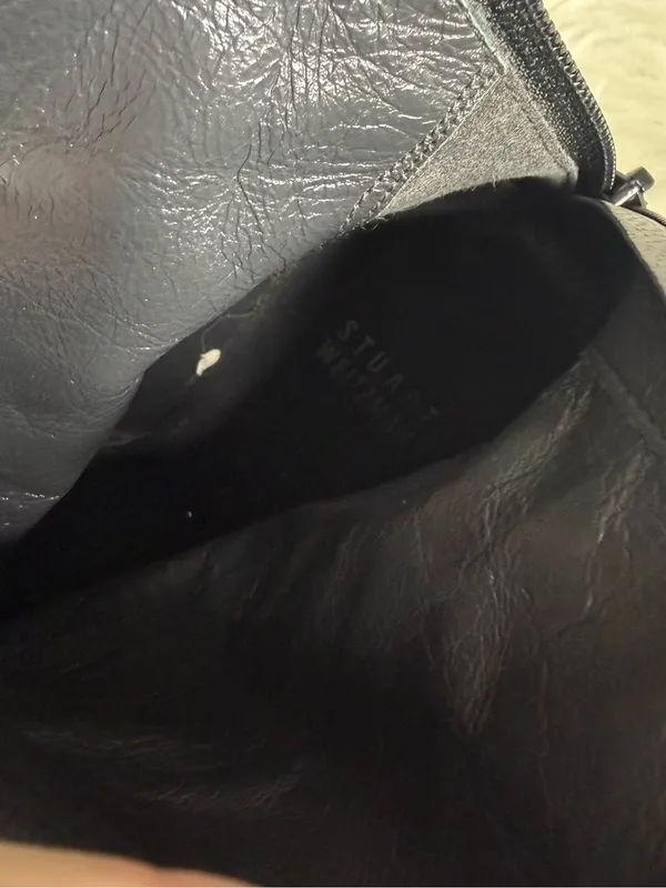 Stuart Weitzman Black Leather Pointed Toe Ankle Boots Size 8.5M - Image 5