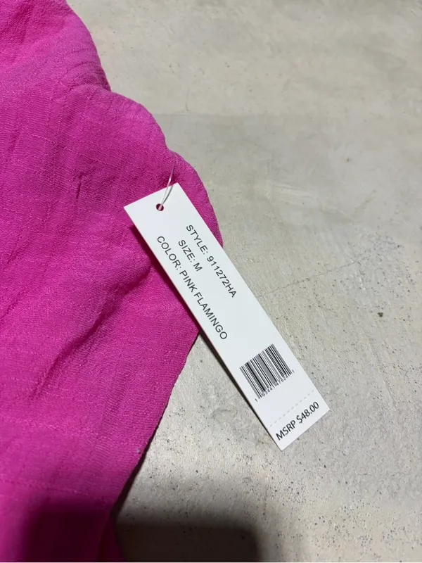 Counterparts NWT pink flamingo blouse medium MSRP$48 - Image 3