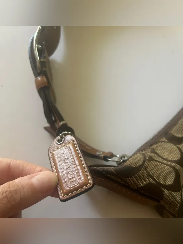 Vtg Coach Hamptons Shoulder Bag - Image 6
