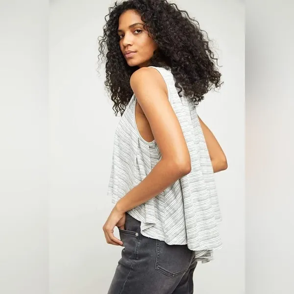 NWT free people cropped shirt - high low - size large - Image 2