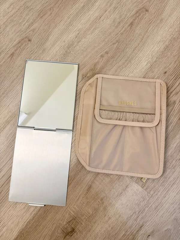 BEIS The Cosmetic Case in Beige - Image 7