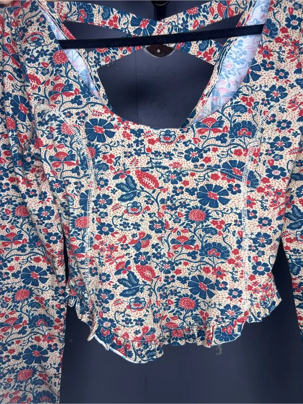 Free People Melanie Long Sleeve Top Medium - Image 9
