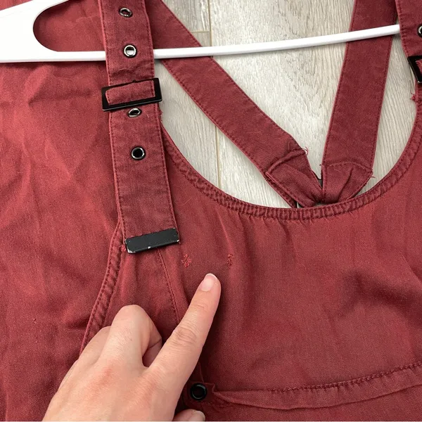 Free People Overalls Jumpsuit utility tback womens Red (xsmall) boho casual - Image 3