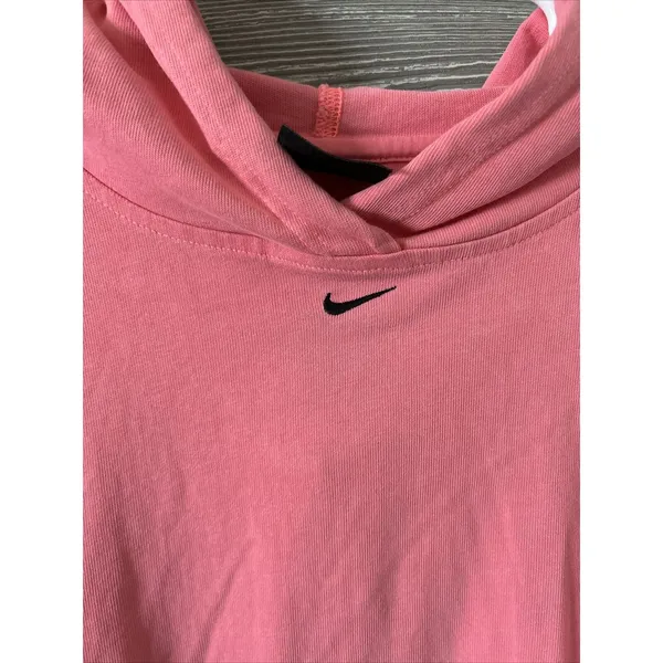 NIKE Centre Swoosh Hoodie Pink Pullover Womens M‎ - Image 3