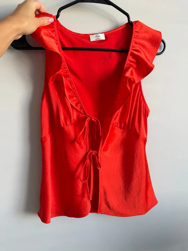 Aritzia Wilfred Tonka Satin Blouse - Image 2
