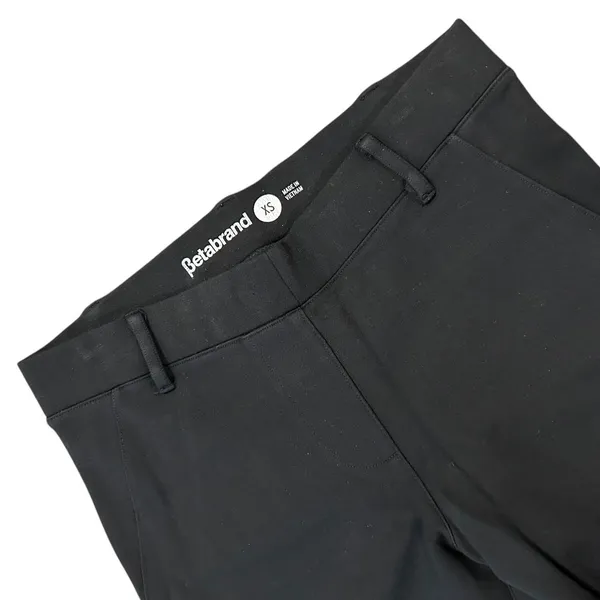 Betabrand Yoga Dress Pants Black Bootcut Flare Stretch Office Trousers Office - Image 2