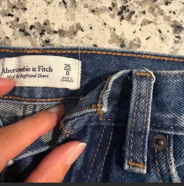 Abercrombie boyfriend denim shorts - Image 2