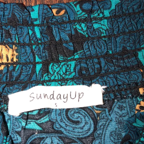 Sunday up dress size small turquoise Blue - Image 4
