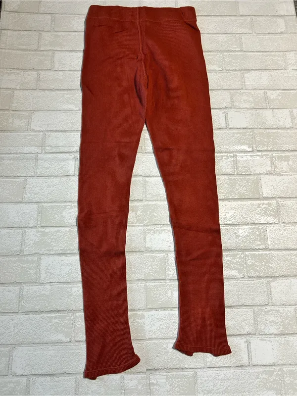 Free People Rust Waffle-Knit Leggings - Image 2