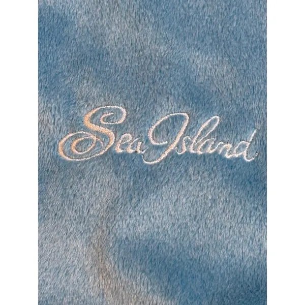 Peter‎ Millar Full Zip Fleece Vest Womens M Blue Sea Island Golf Warmth Hybrid - Image 11