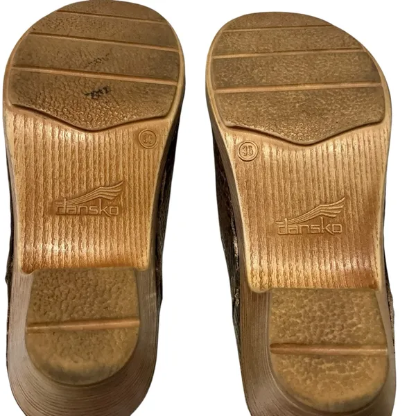 Dansko Marisol snake print leather clogs size 36 - Image 5