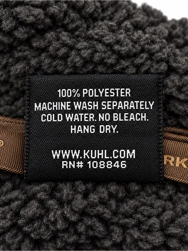 KÜHL Black Charcoal Sherpa Fleece Hooded Jacket Zip Front Size L - Image 6