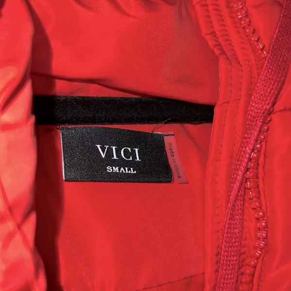 Vici Stay Awhile Pocketed Hooded Puffer Jacket - Red - Image 9