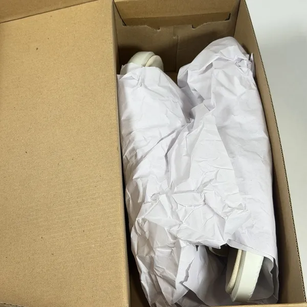 ECCO Size-5.5 Womens‎ Sandal Slide Flowt White Gold - Image 3