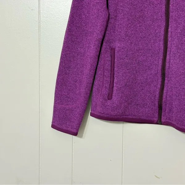Patagonia Women’s Better Sweater Full Zip Purple Size XS Zipper Flaw - Image 3