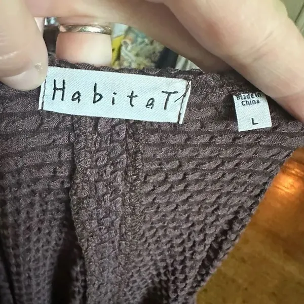 Habitat brown sustainable XL flowy lagenlook tunic - Image 3