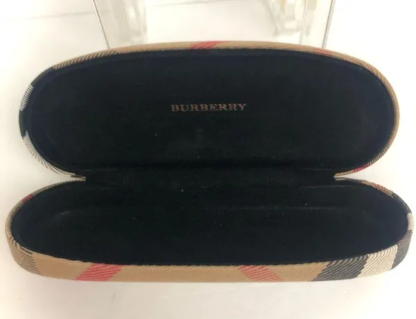 BURBERRY Eyeglasses Case Beige Red Black Burberry Plaid - Image 2