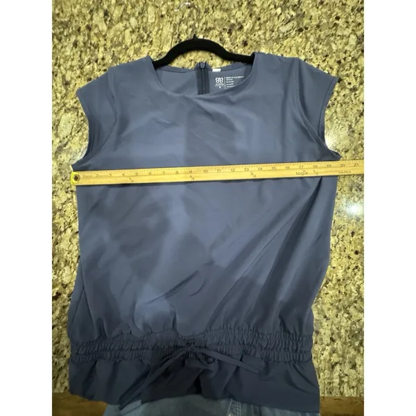 Albion Fit Going Places Dress Navy Athletic Waist Tie Pockets Size Medium - Image 7
