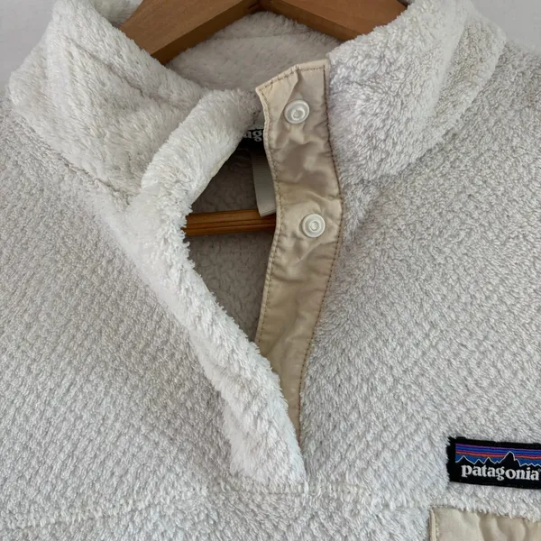 Patagonia Re-Tool Snap-T Fleece Pullover Cream White 65586 FA17 Small - Image 3
