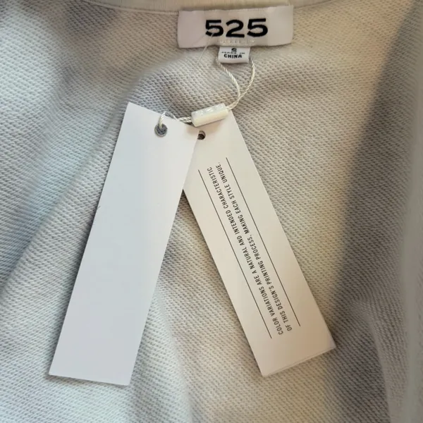 NWT Revolve 525 America gray and white ombré snap closure sweatshirt size small - Image 4