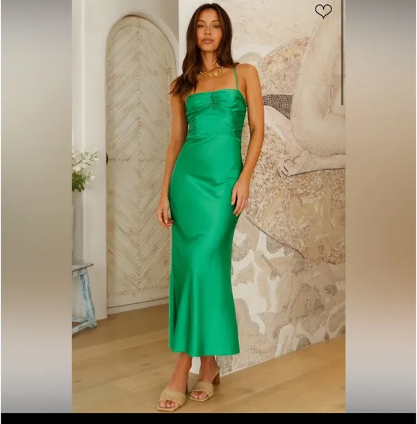 Fortunate One DEVOTION TO YOU MAXI DRESS GREEN - Image 2