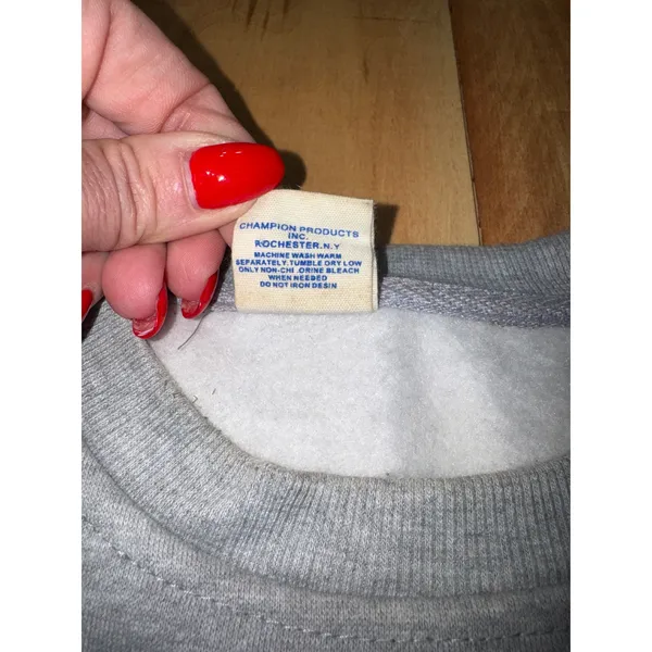 Champion Crewneck Sweatshirt Heather Gray‎ Authentic Athletic Apparel Womens XL - Image 4