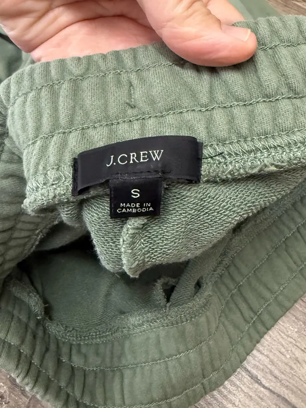 J crew‎ green sweatpants joggers size small - Image 5
