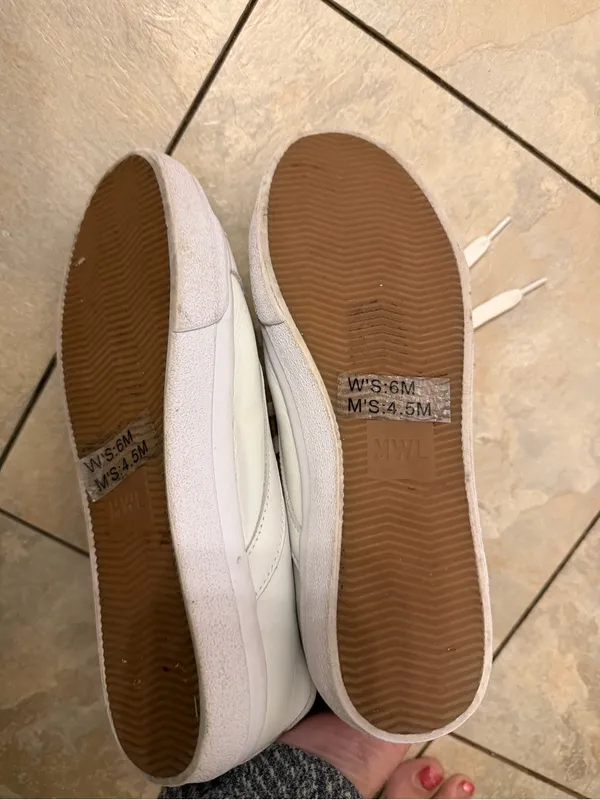 Madewell White Leather Low-Top Sneakers - Image 5