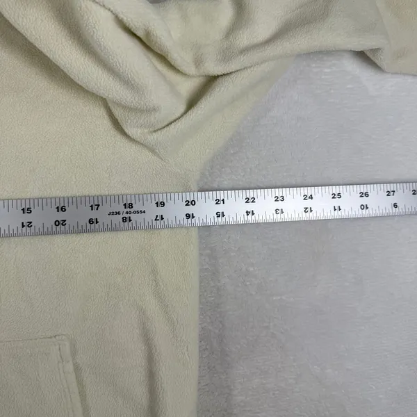 Beyond Yoga Womens Cream Fleece Quarter Zip Pullover Sweatshirt FP7818 Small USA - Image 3