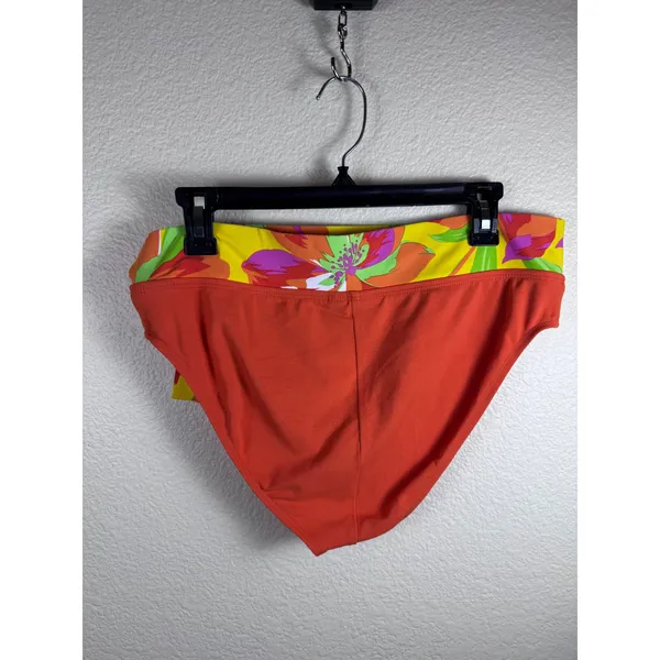 La Blanca Floral Halter Tankini Two Piece Swimsuit Women 14‎ Stretch Tropical - Image 5