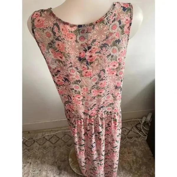 NWT Women's‎ Agnes & Dora Pink Floral Maxi Dress Size XL Godiva - Image 5