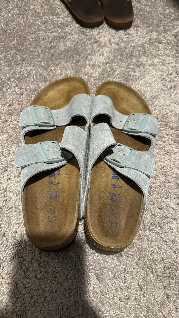 Light Blue Birkenstock Sandals - Image 3