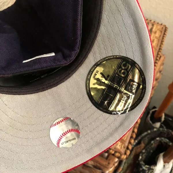 Cleveland Indians Hat Cap Size 7 1/8 Fitted New Era 59Fifty 5950 Chief Wahoo MLB USA Authentic - Image 8