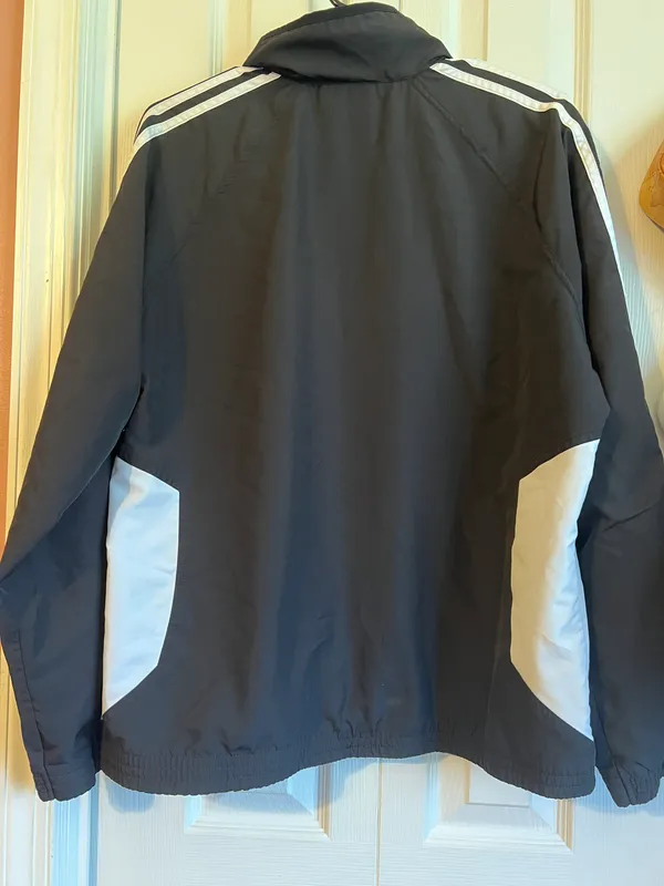 Adidas Black Windbreaker Jacket - Image 6