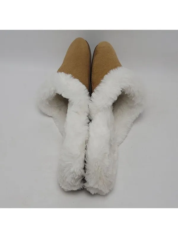Haven Well Within Suede Faux Fur Lined Slide Slippers Women’s Size 10M - Image 9