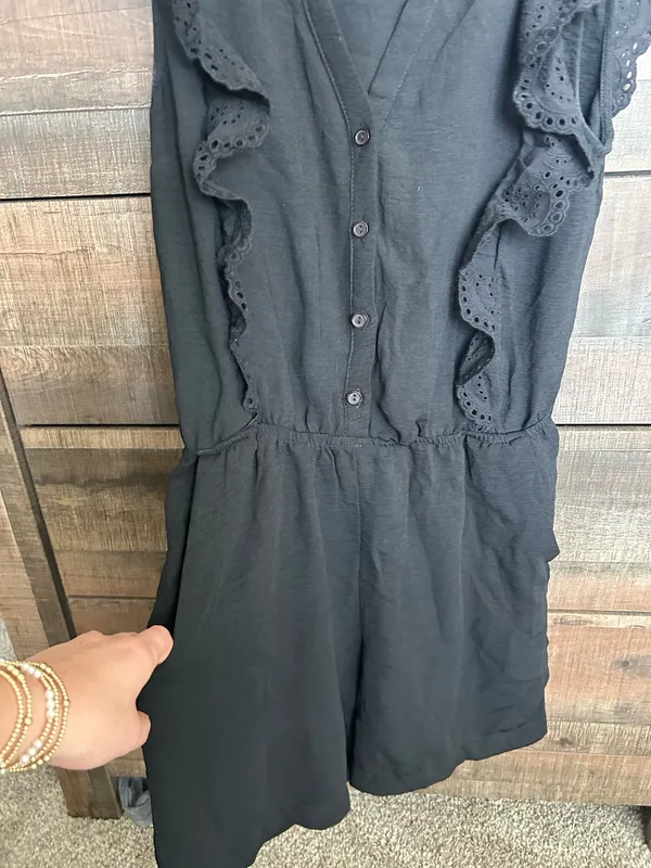 Black Romper Size M - Image 5