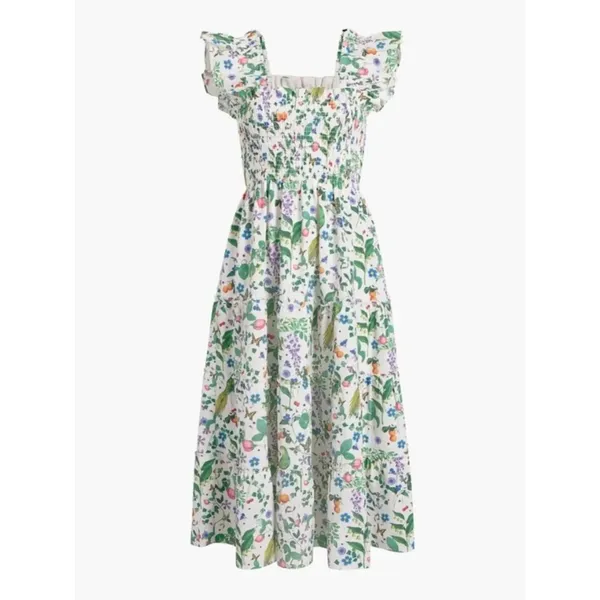 Hill House Stephanie Fishwick‎ Nap Dress XS Mulitcolor Garden Veggies Colorful - Image 11