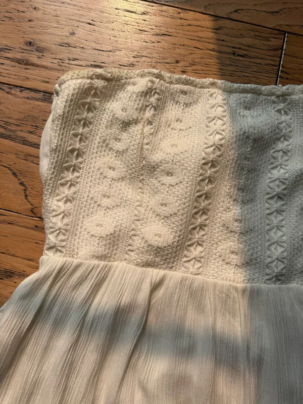 Altar'd State Dress White Strapless - Image 3