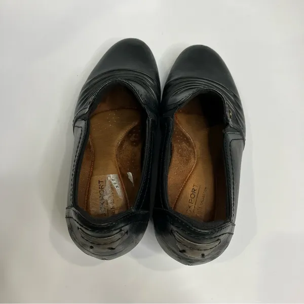 Rockport black leather Adele pumps loafers women’s size 8 business boho minimal‎ - Image 6