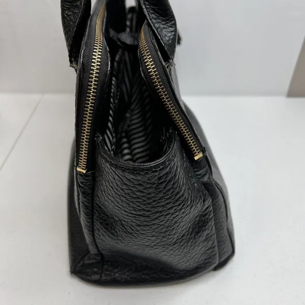 Kate Spade Lydia Southport Ave Shoulder Bag Large New York Black Pebbled Leather - Image 6