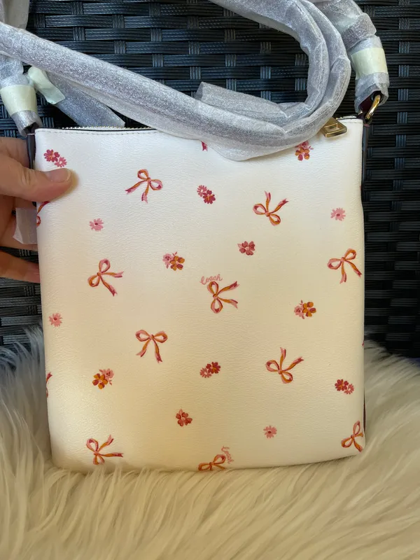 Coach NWT Mini Rowan File Bag With Bow Print CN768 - Image 2