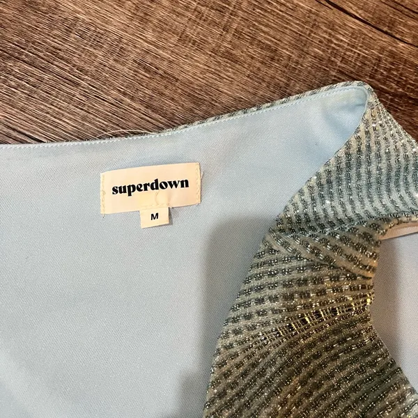 SUPERDOWN Tiffany Mini Dress in Light Blue - Image 5